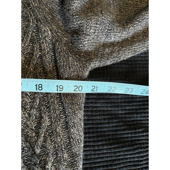 Karen Scott Open Cardigan Long Sleeve Size Large Brown Shawl Neckline Soft Flowy - Picture 5 of 6